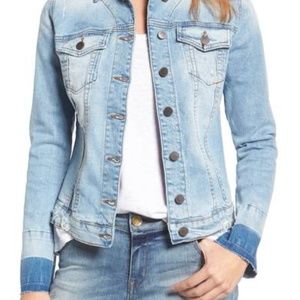 Kut from the Kloth release cuff denim jacket SZ M